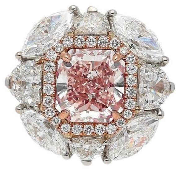 GRAFF DIAMOND GROUP Jewelry - A natural one of a kind, pink GIA certified colored Diamond Ring